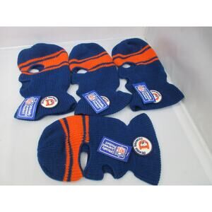 Lot of 4 - NWT Vintage DENVER BRONCOS Knit TODDLER (1-2 year old) Balaclava Mask
